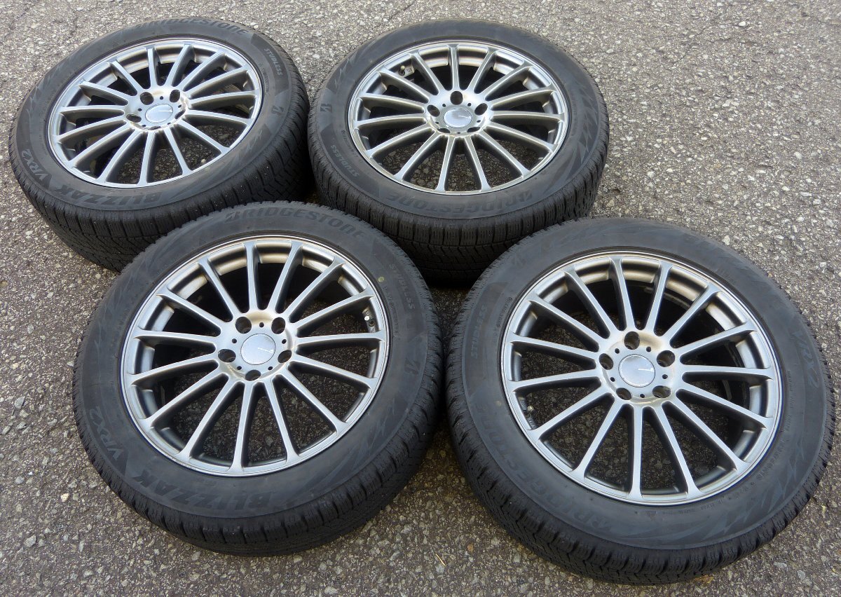 中古】軽量BS AVANGRADE16インチ7J 4-100+43 未装着ホイール+185/55R16