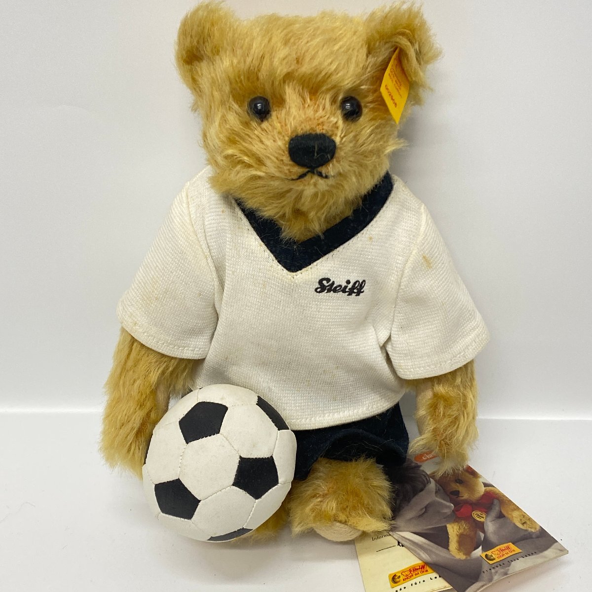 ○ハーマン社 テディベア サッカー ワールドカップ 2002年 高さ39cm 全