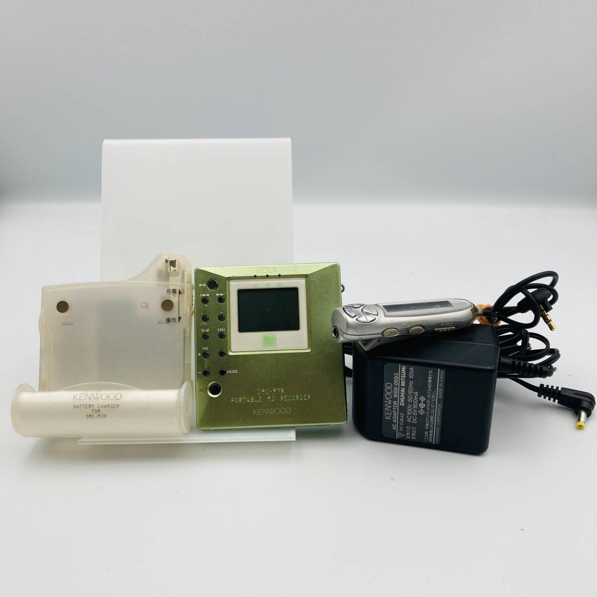 傷や汚れあり】KENWOOD MDX-F1 グリーン 緑 通電確認済み 動作未確認の