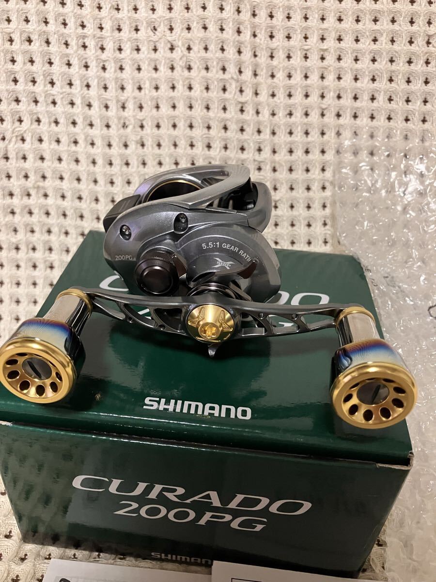 US 名機 SHIMANO シマノ CURADO クラド 201 E7 ハンドルカスタム