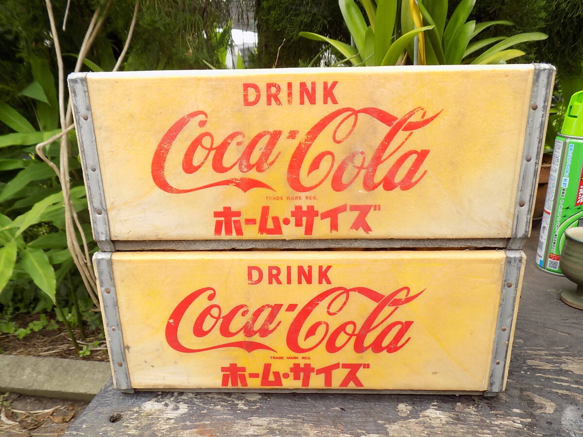 ドリンク 木箱 2箱セット ヴィンテージ ウッドボックス ボトルケース