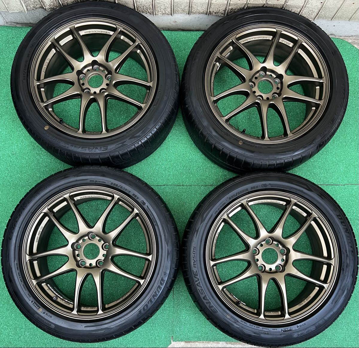 WORK エモーション 215/40R17 7J+47 PCD114.3 アルテッツァ アテンザ