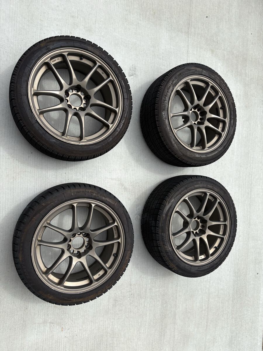 美品】日産 V37スカイライン純正ホイール＆スタッドレスタイヤ 245