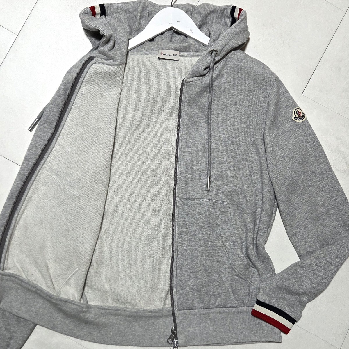 【美品】モンクレール MAGLIA ビッグロゴ トレーナー スウェット トップス 目立った傷や汚れなし】極美品!!XL相当!! モンクレール MONCLER