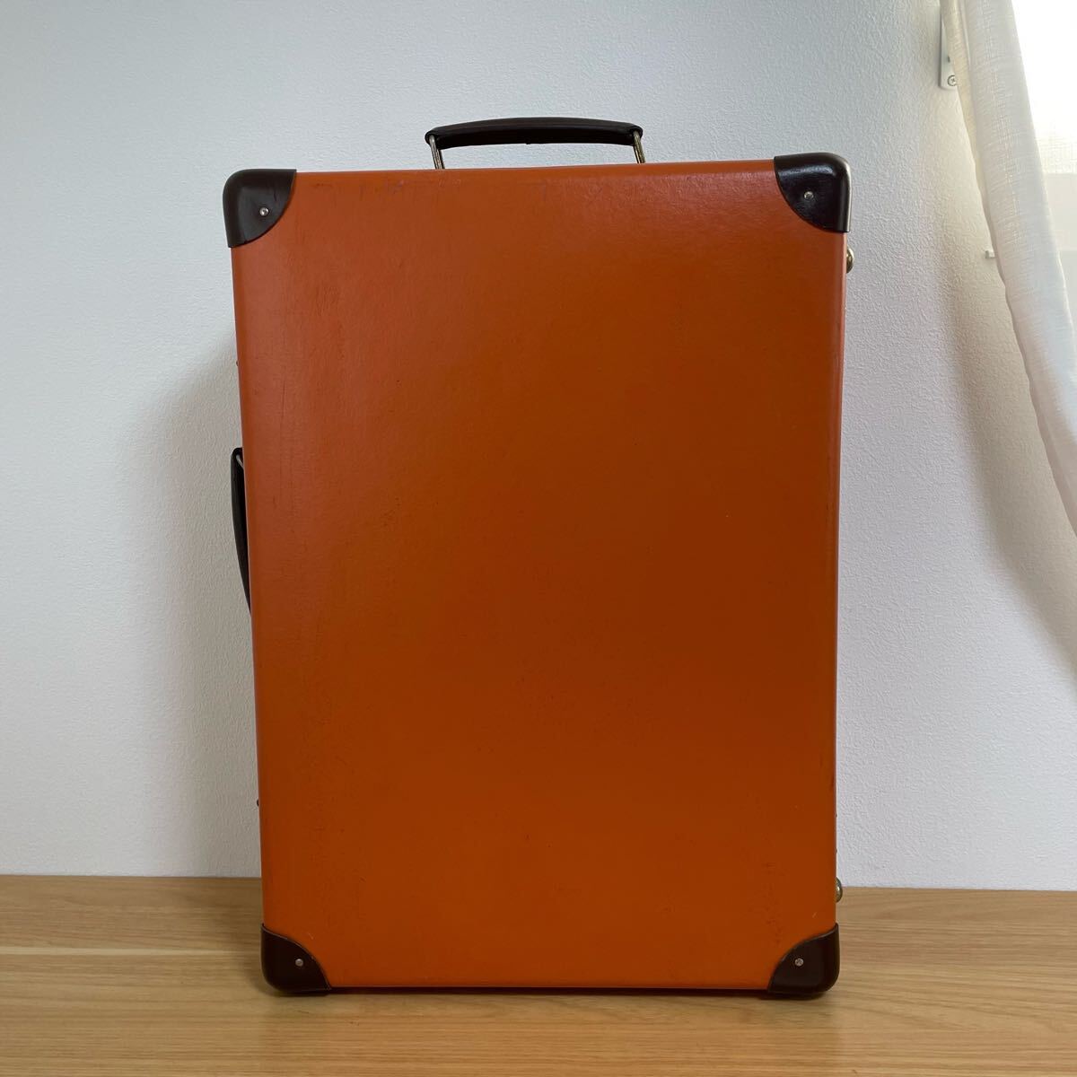 中古】無印良品 MUJI ハードキャリー 85L スーツケース オレンジの落札