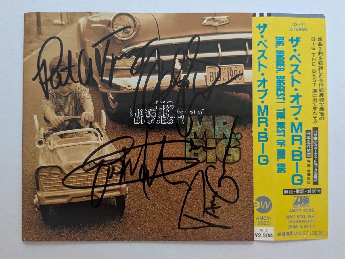 MR.BIG直筆貴重サイン1996年 サイン色紙【MR.BIG】ミスタービッグ 額入りの落札情報詳細 - Yahoo