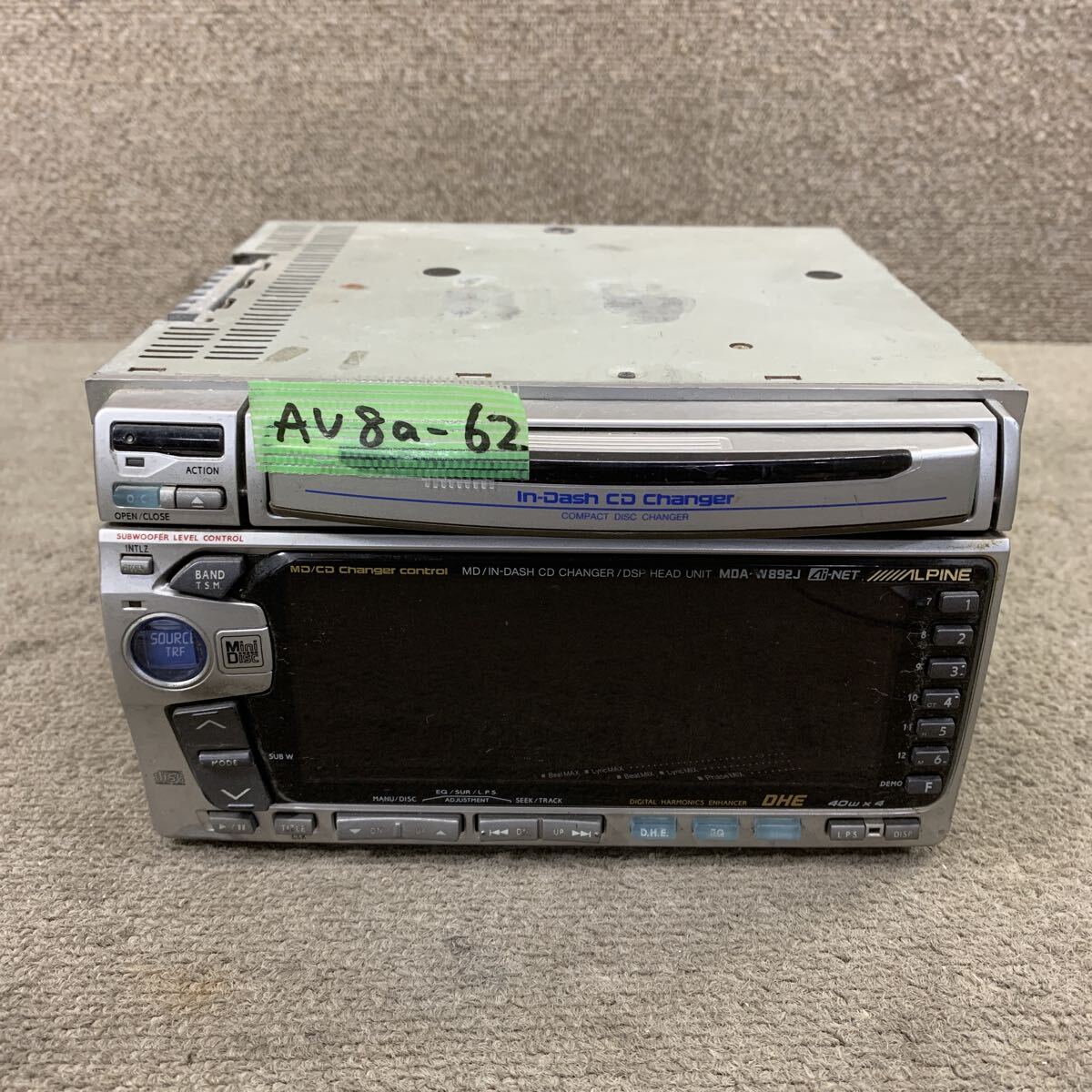 D【】ALPINE アルパイン 1DIN DVDヘッドユニット DVA-7899J + 1DIN MD