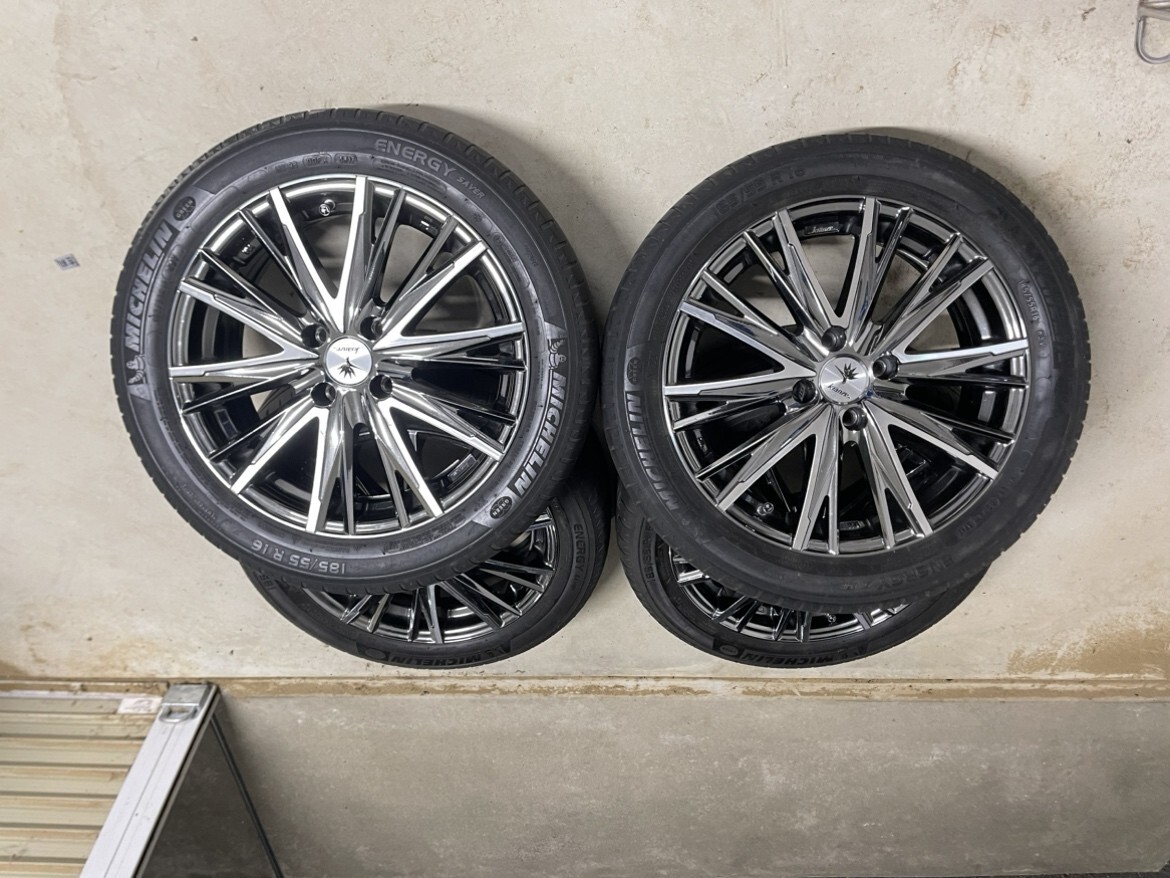 クレンツェ LXZ 16インチ 5.5J +45 100/4H 165/45R16 4本 軽自動車用の