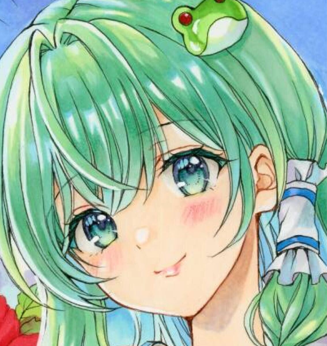 東方project メガジャンボ寝そべりぬいぐるみ 東風谷早苗 飾り折れあり