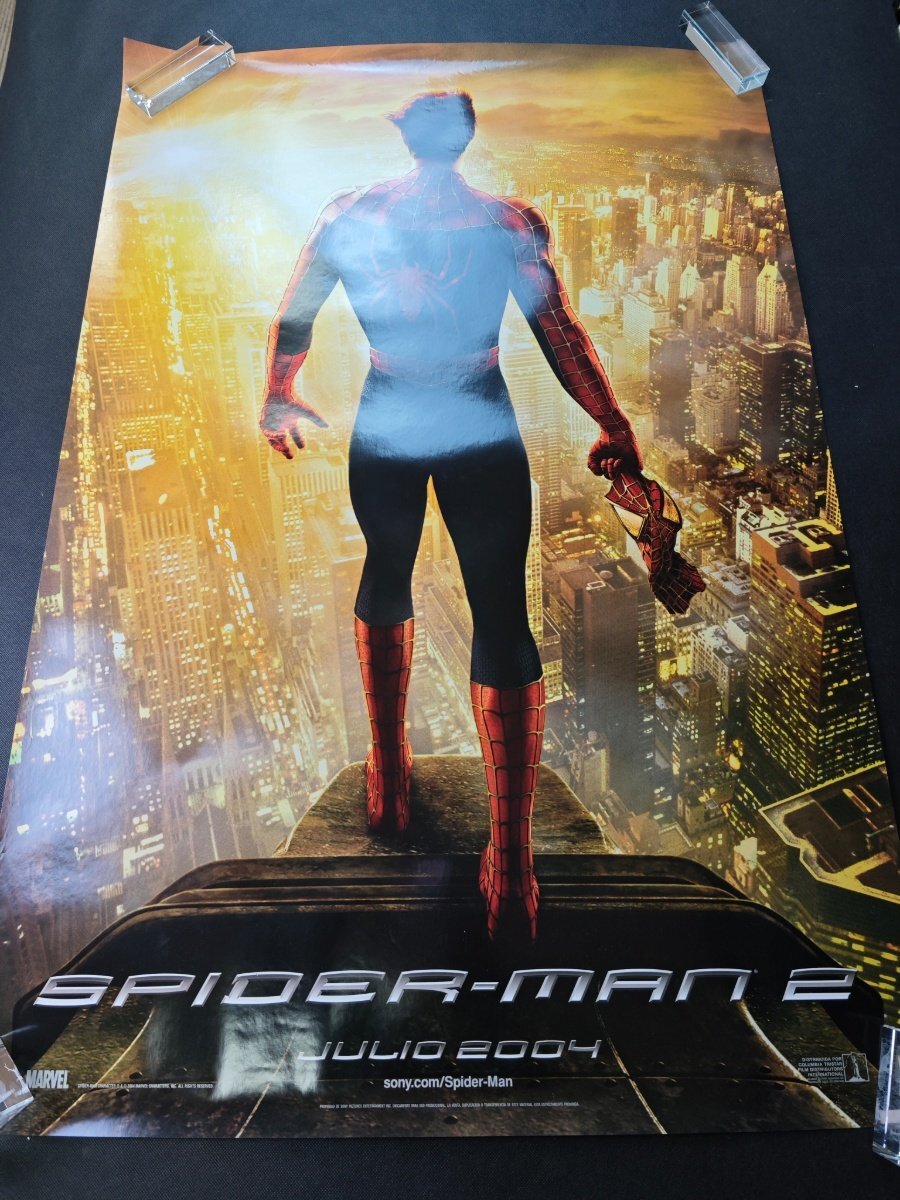 スパイダーマン2 映画ポスター B2判①2人☆M9の落札情報詳細 - Yahoo