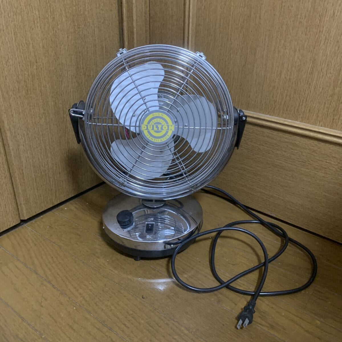 中古】○DULTON ダルトン 扇風機 HIGH VELOCITY VENTILATOR レトロ調の
