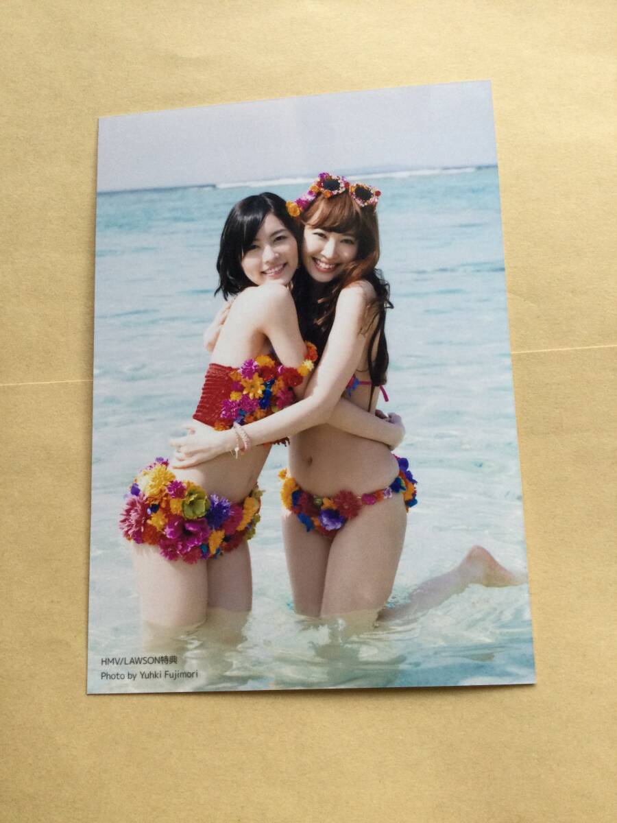 小嶋陽菜 生写真 松井珠理奈 さよならクロール封入特典 水着 AKB48