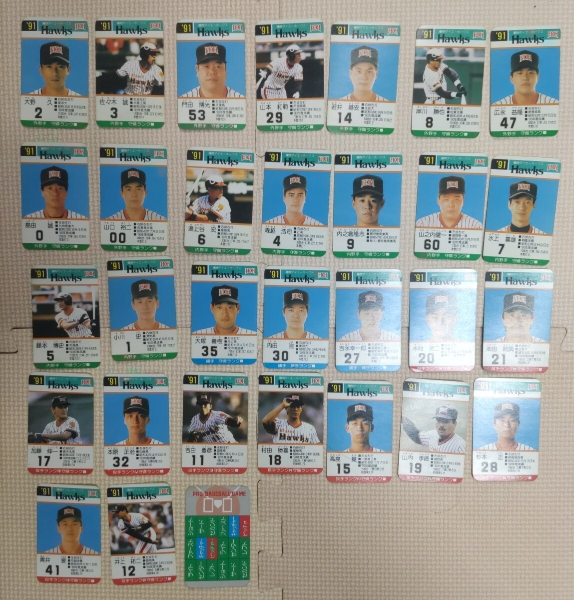 中古】タカラプロ野球カードゲーム93福岡ダイエーホークス 本原正治の