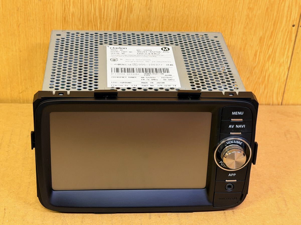 ☆Clarion クラリオン QY-1000 スズキオプションSDナビ ワンセグ内臓