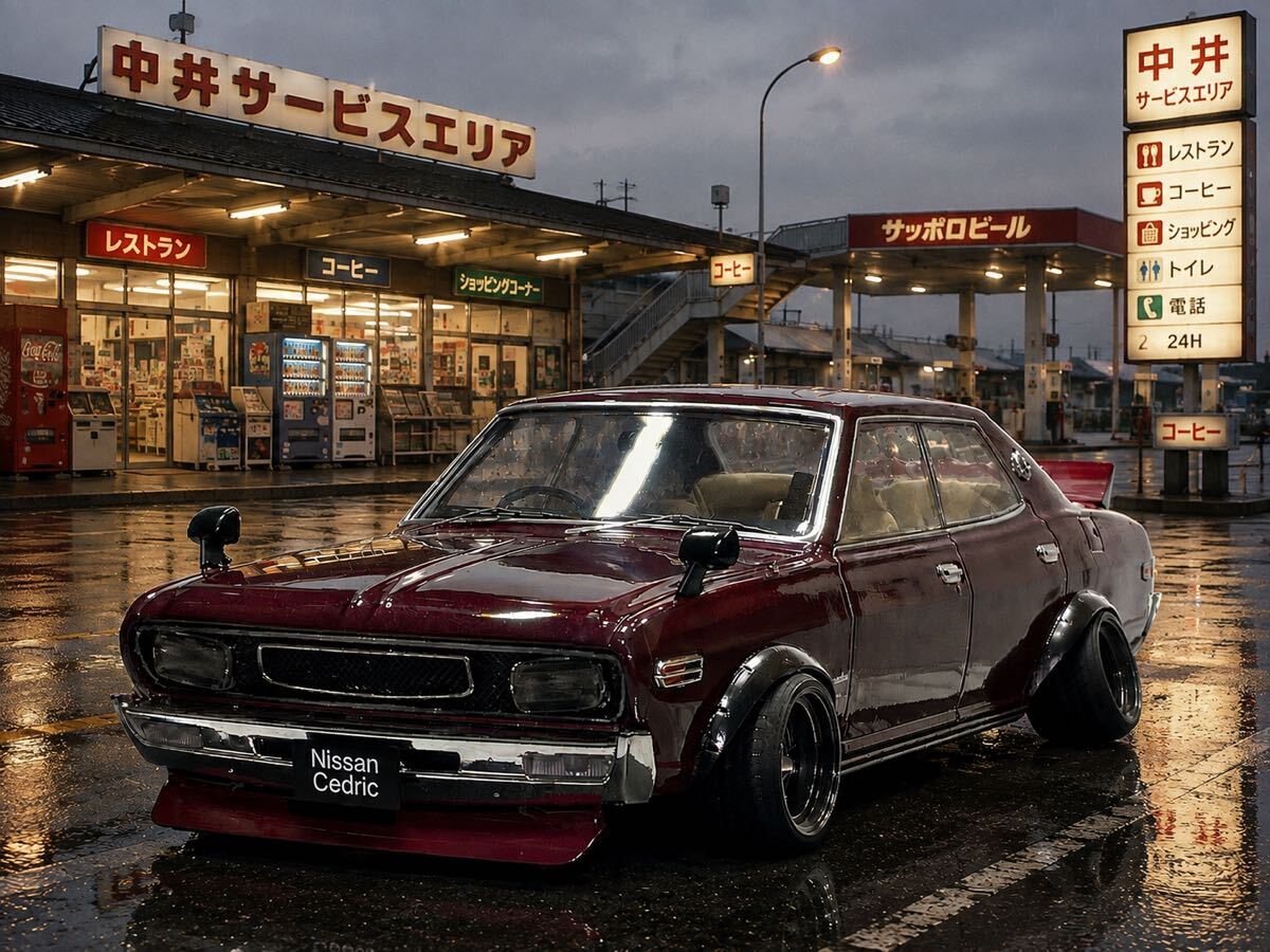 新品】1/64 日産 ローレル改 SGX 130 ブタケツ ロンシャン XR-4 アルミ