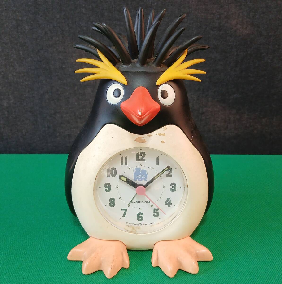 展示品です。】【展示品】 リズム時計 イワトビペンギン おしゃべり