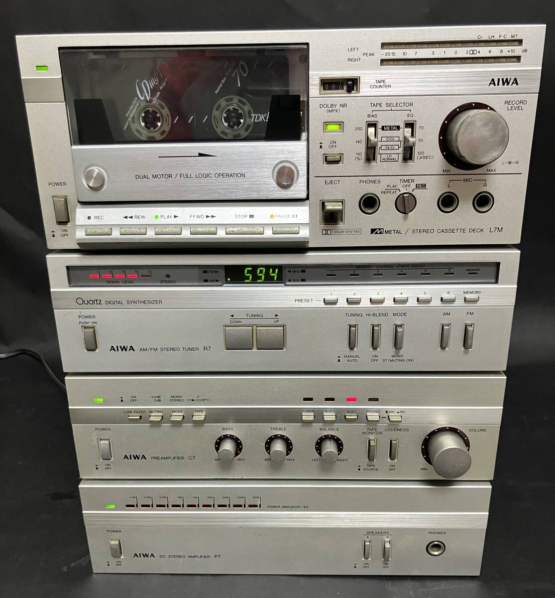 中古】4-718□aiwa ミニコンポ CX-LMD250 ♪リモコjン付♪□の落札