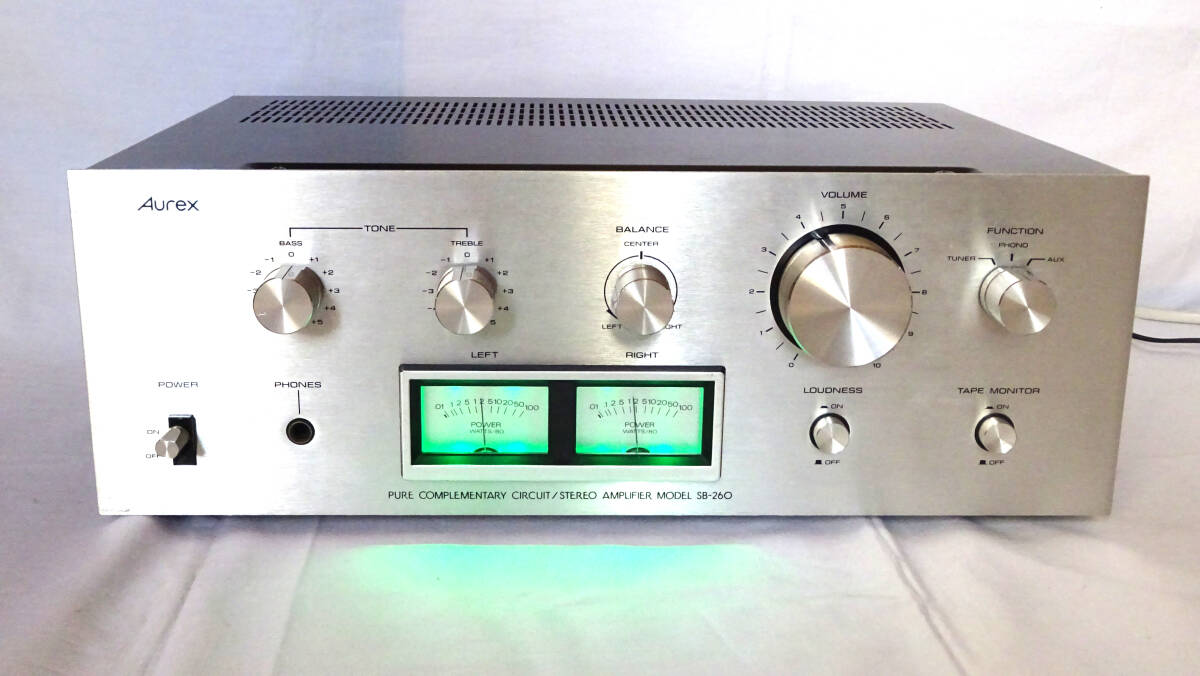 【ジャンク】Aurex プリメインアンプ SB-535R 中古】Aurex☆東芝 プリメインアンプ SB-535R TOSHIBA 動作OK 中古品