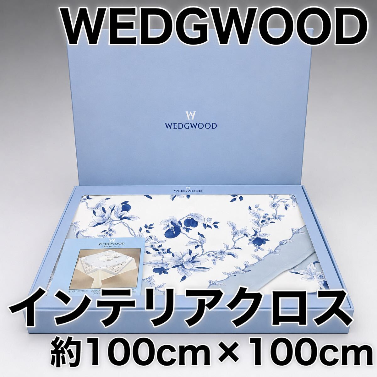 新品】新品 ウェッジウッド 140×190 テーブルクロス WEDGWOOD