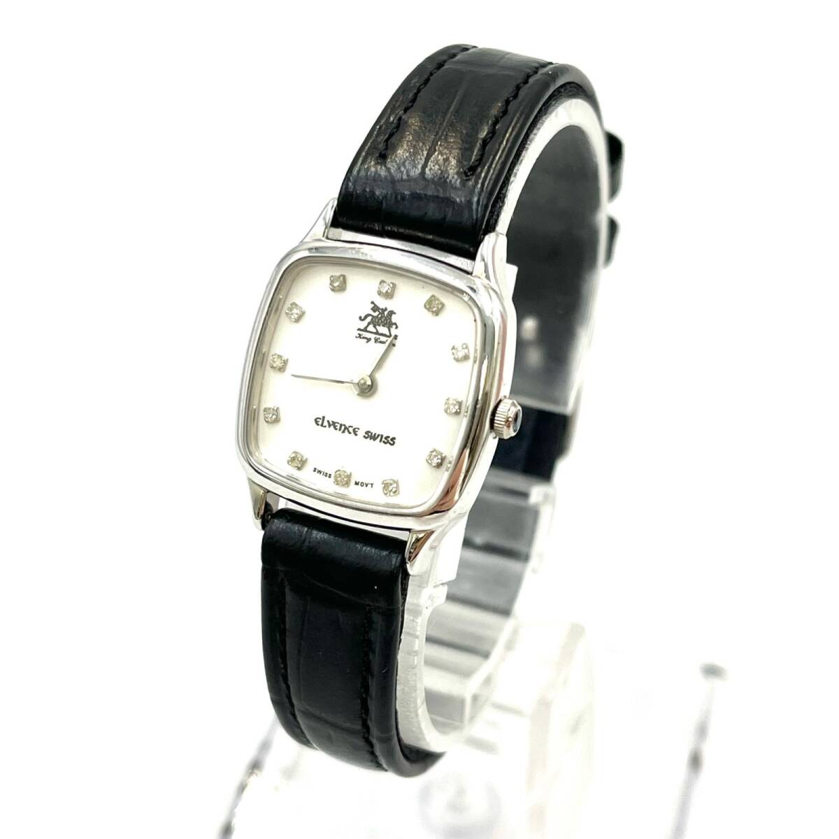 中古】本物 エルヴェンス SKC-1 18金無垢 K18 750 時計 クォーツ 総