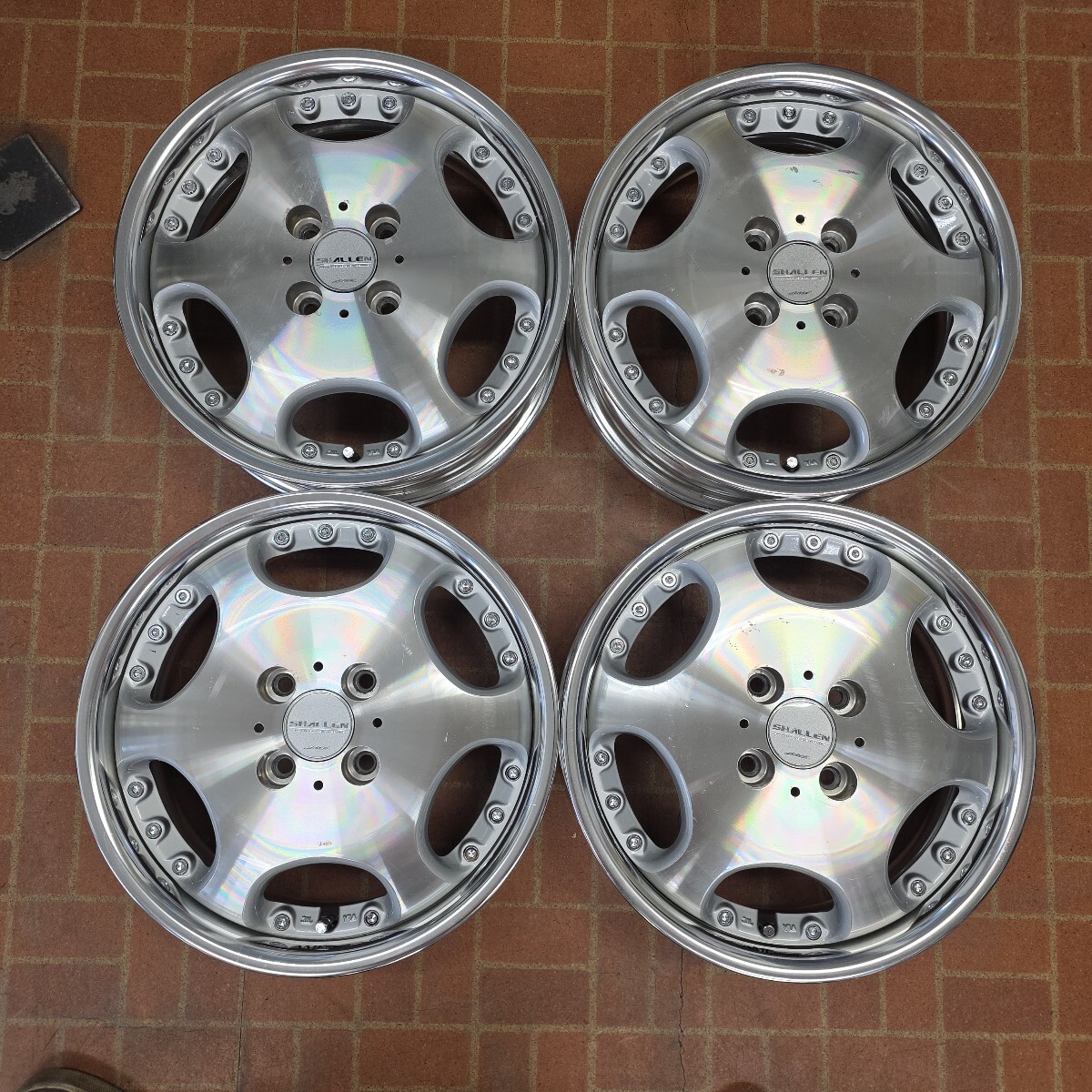 中古】AME シャレン SHALLEN PCD100 15インチ 5.5J+42/6.0J+38 165