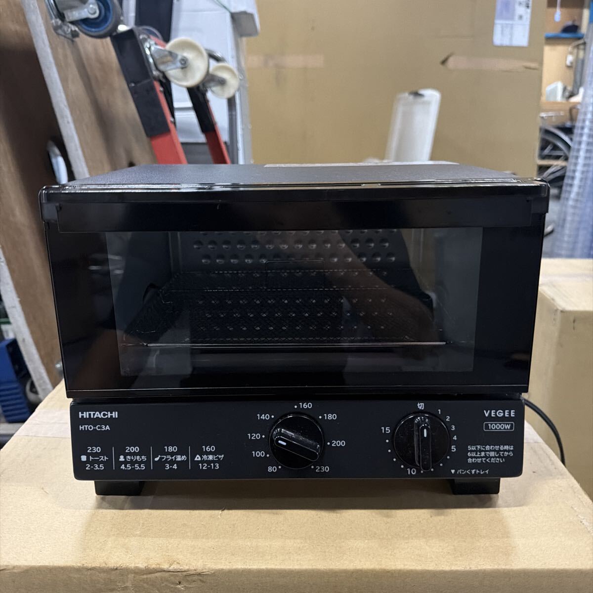 昭和レトロ○ヒタチ○HITACHI○パン焼き器○トースター○花柄○中古品