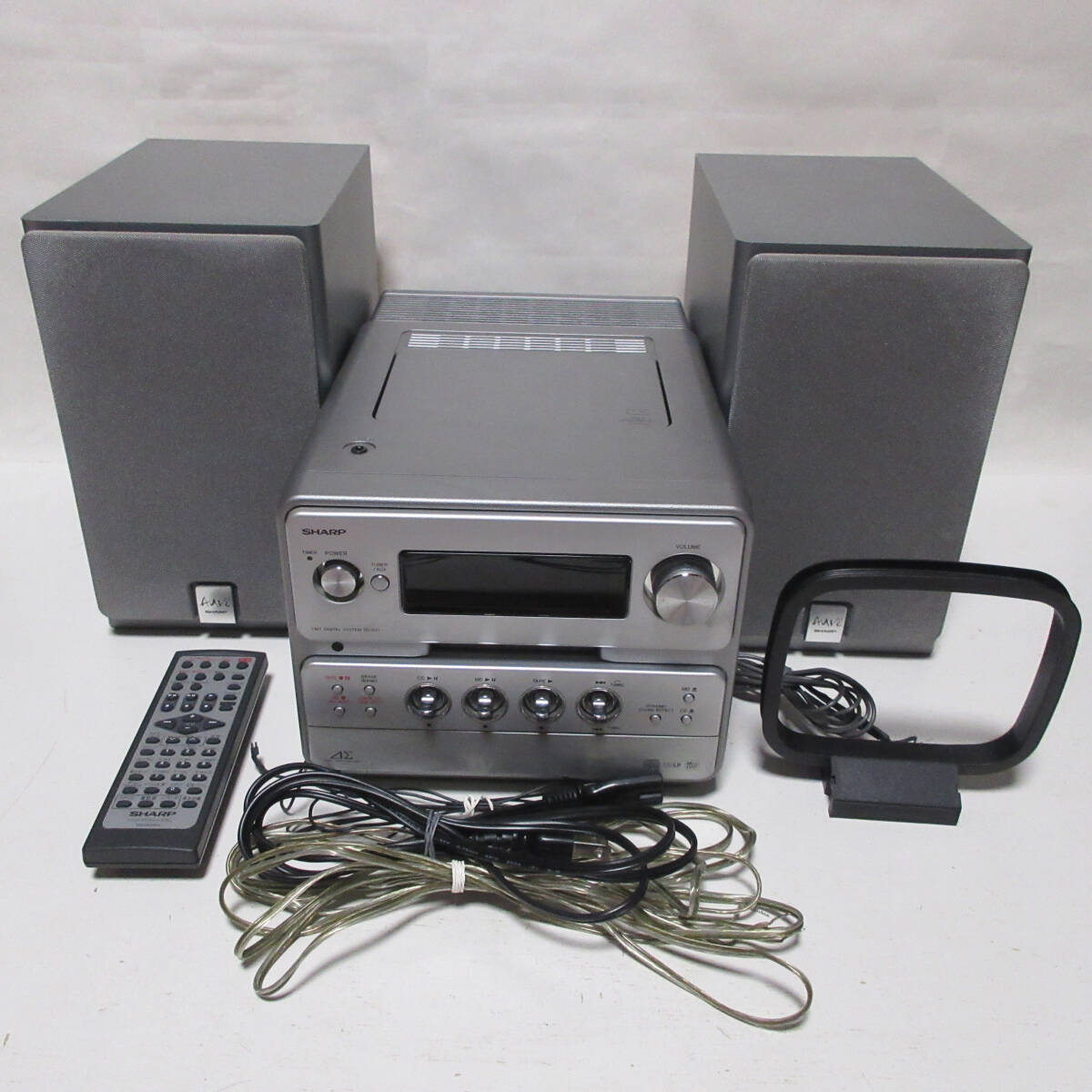 中古】◇◇SHARP SD-CX11 1Bitデジタルシステム CD・MDミニコンポ動作
