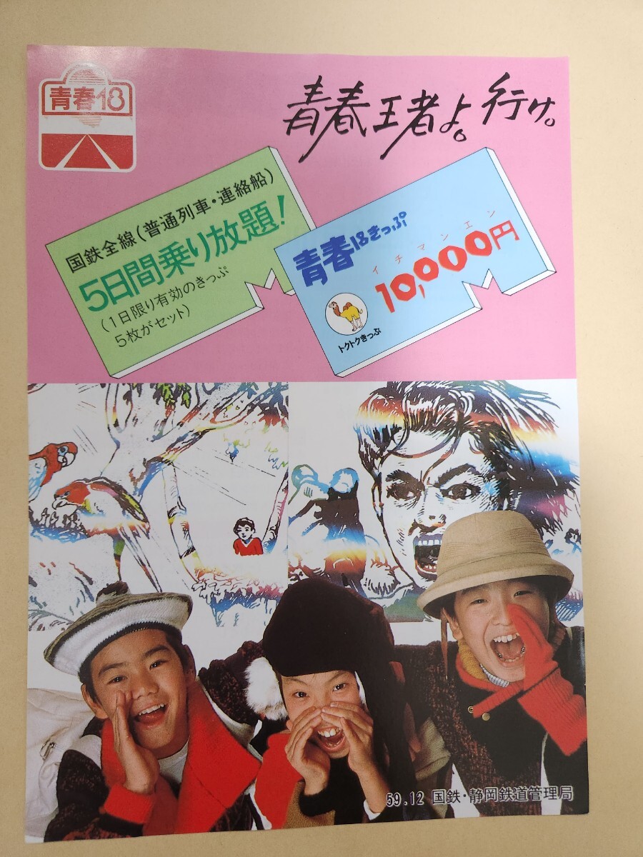 青春18きっぷ チラシ・パンフレット 中山エミリ 平成7年夏（1995年）JR