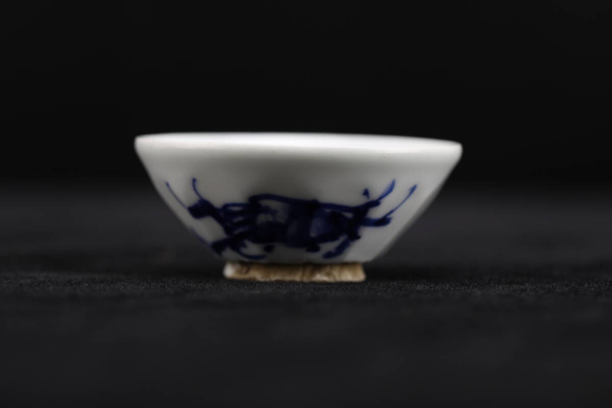 J9369 清水六兵衛「刷毛目 茶碗」陶印/箱書あり 共箱付 芸術 美術 伝統