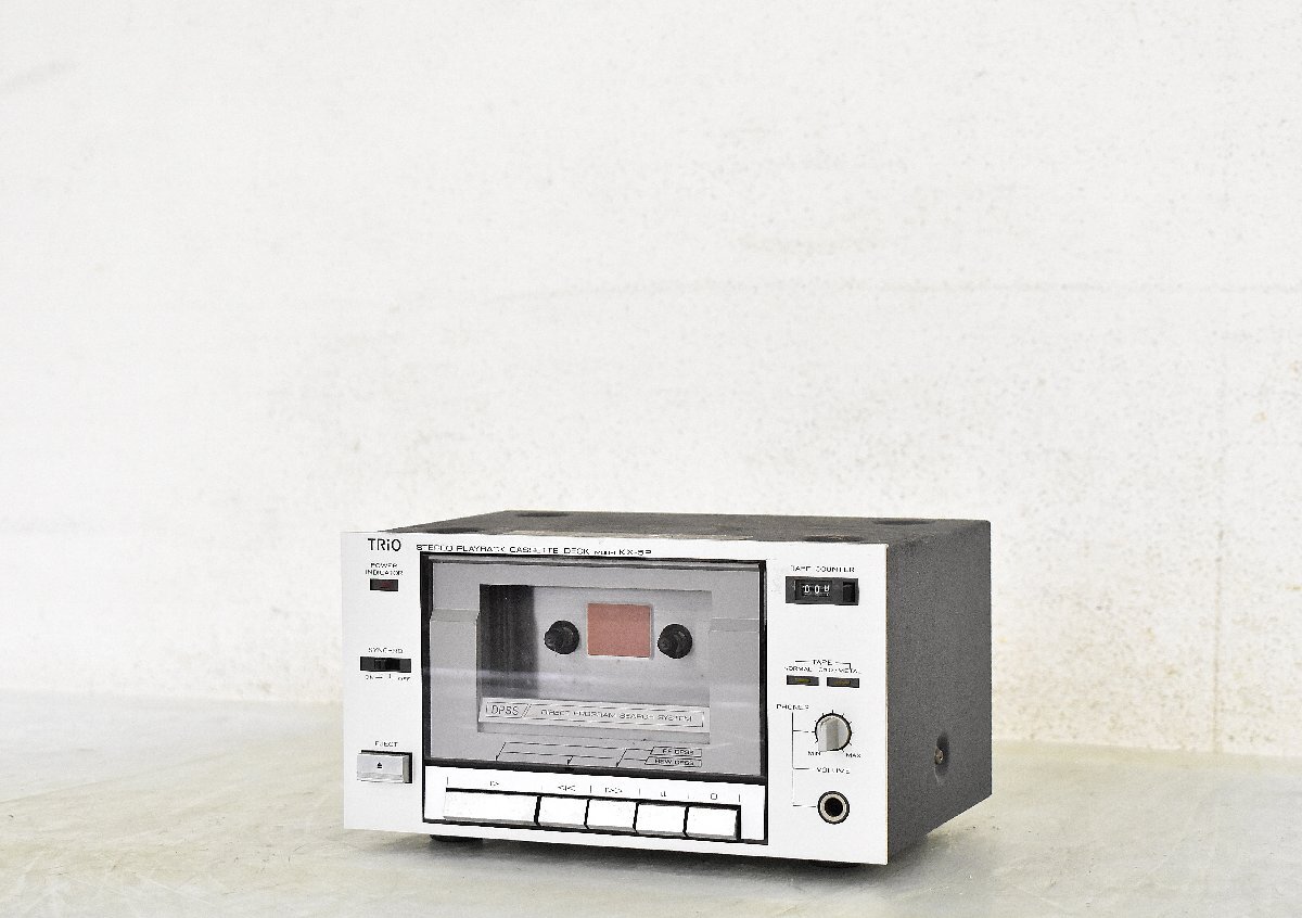 中古】レトロなカセットデッキ TRIO KX-55 動作美品の落札情報詳細