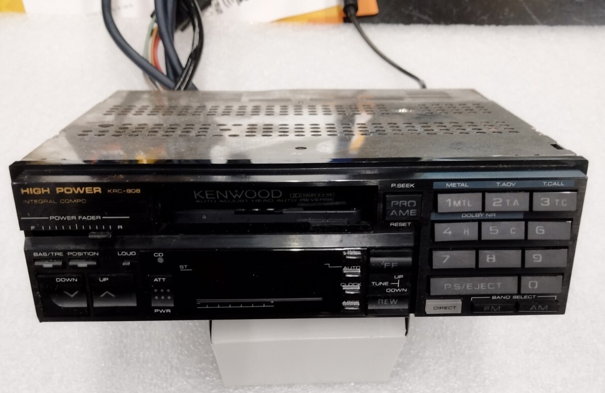 通電OK KENWOOD ケンウッド X205 D205 カセット CD チューナー 当時物