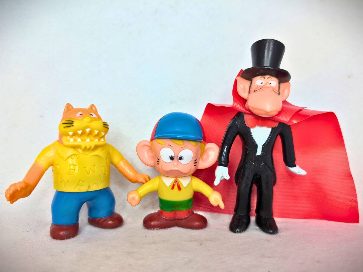 ▽ポピー ドラえもん ソフビ人形3点セット 怒り顔/泣き顔/笑い顔 1979