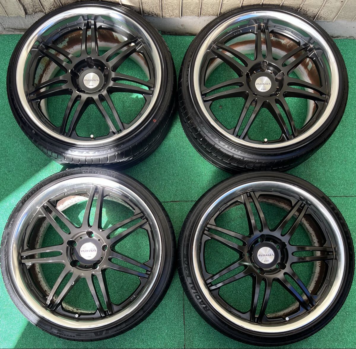 WORK VARIANZA 7.5J +47 PCD100 165/40R18 205/35R18 軽サイズ変更