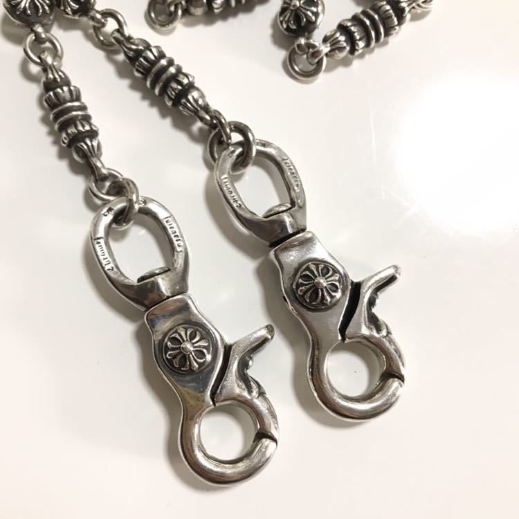 クロムハーツ■BRL/CRS LONG-Sバレルクロスボールウォレットチェーン Chrome Hearts - クロムハーツ BRL/CRS LONG-S/1クリップロングバレル