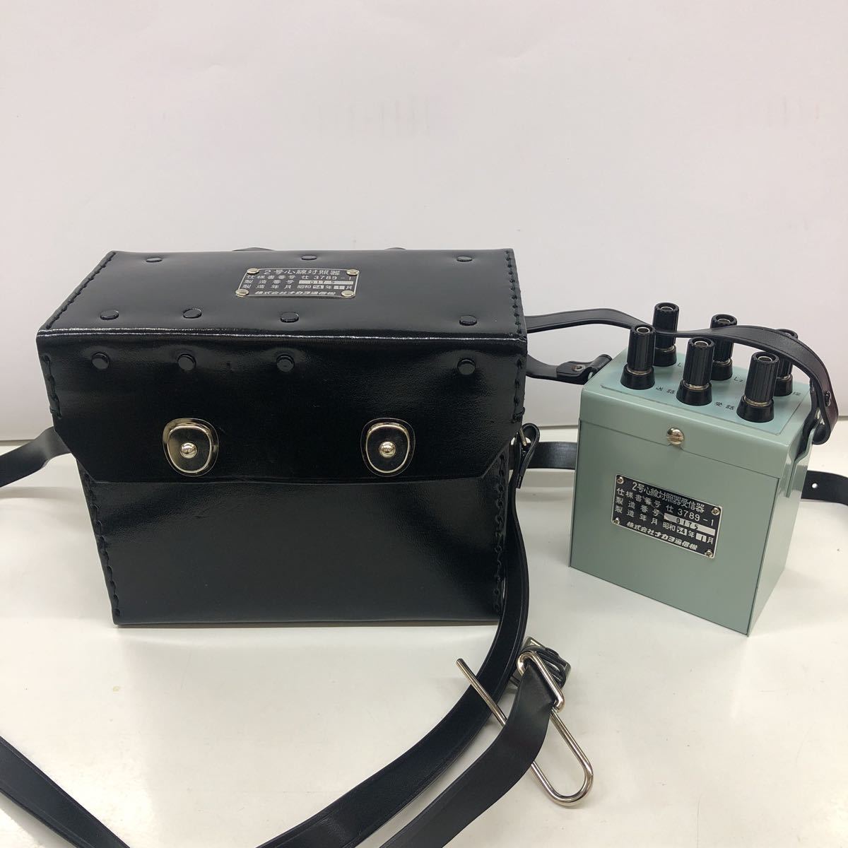 送料無料 超美品 ナカヨ通信機 2号心線対照器と受信器 電話工事 