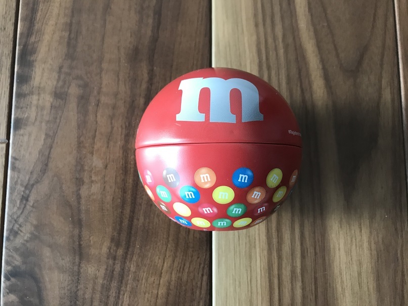 m&m's エムアンドエムズ マーブルチョコレート 丸缶ケースの落札情報