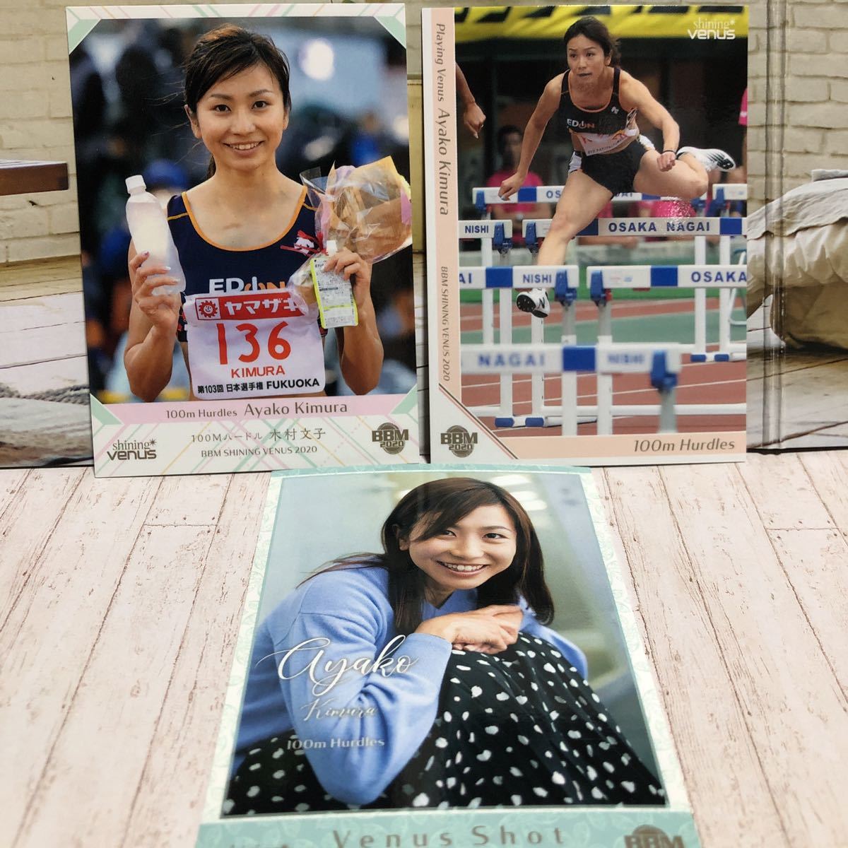 m スポーツトレーディングカード シャイニングヴィーナス 女子陸上100mハードル 木村文子3枚セット 美人アスリートカード の落札情報詳細 ヤフオク落札価格情報 オークフリー スマートフォン版
