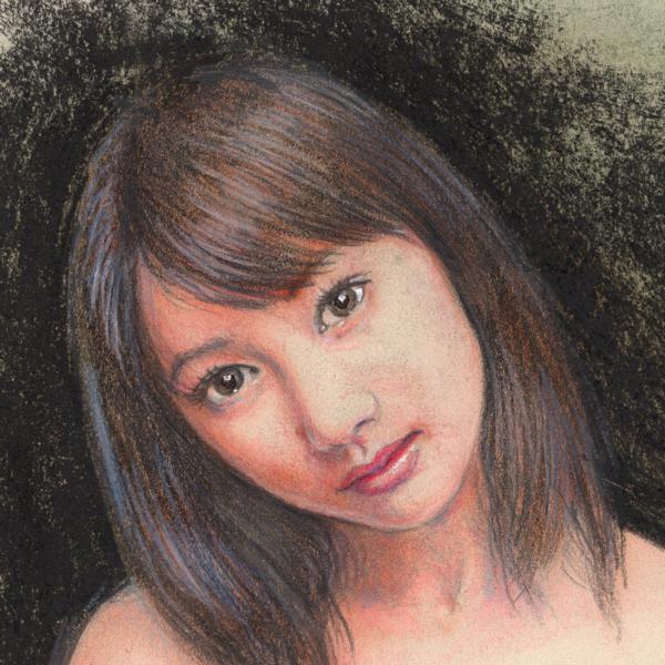新品】最落なし100円出品！石川吾郎 パステル美人画 版画 裸婦082の