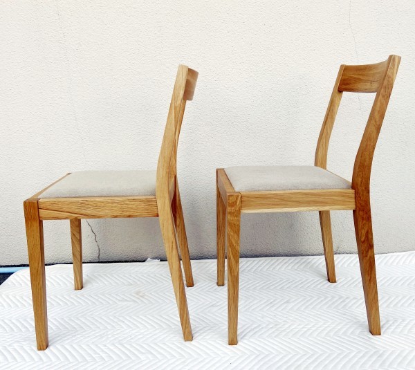 オーク材チェア 無印良品 無印良品 MUJI オーク材 丸脚 アーム