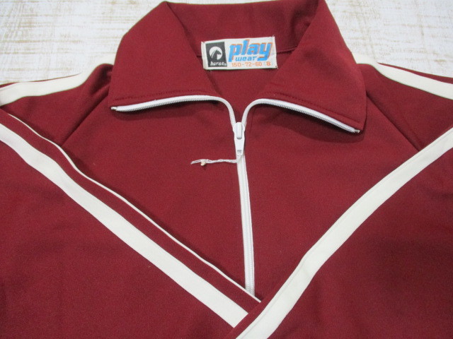 新品 1円 体操服 Horse 古着 レトロ ジャージ エンジ色 未使用 上着 芋ジャー ジャージ 高校 中学 小学 コスプレ の落札情報詳細 ヤフオク落札価格情報 オークフリー スマートフォン版