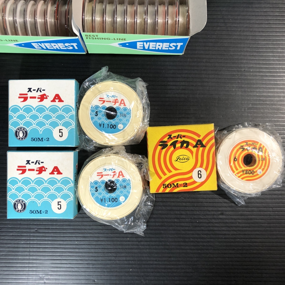 新品 未使用 まとめて いろいろ 5号 6号 スーパーラーヂ A ライカ A エベレスト ドイツ 東洋ナイロン ハリス 道糸 の落札情報詳細 ヤフオク落札価格情報 オークフリー スマートフォン版