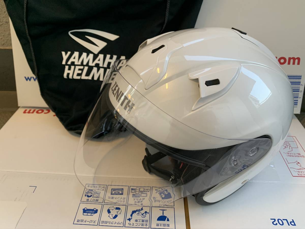 ジェットヘルメット ヤマハ ゼニスYJ-14 心地よ Lサイズ パール