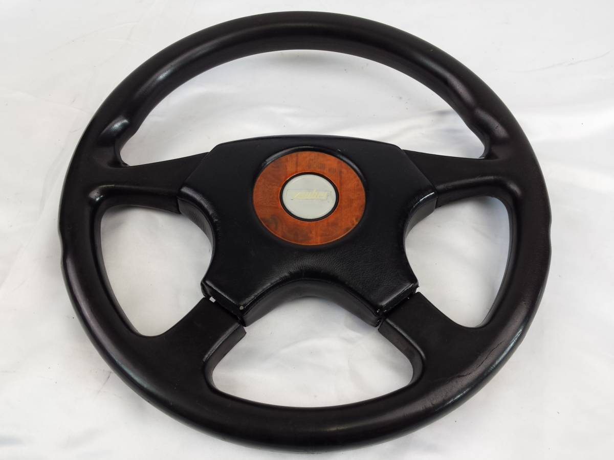 当時物 旧車部品 Zauber ザウバー ステアリング 36π ホーンパッド付