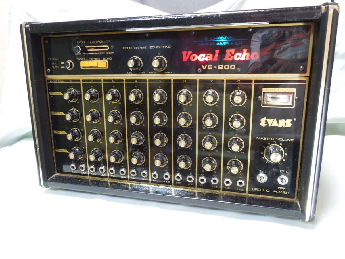evans vocal echo/ VE-200 通電可 ジャンク Evans and VE-200 com