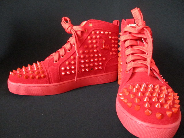 O19 ルブタン スニーカー ハイカット ルイス 赤 サイズ40 Christianloubutin Louis クリスチャンルブタン の落札情報詳細 ヤフオク落札価格情報 オークフリー スマートフォン版