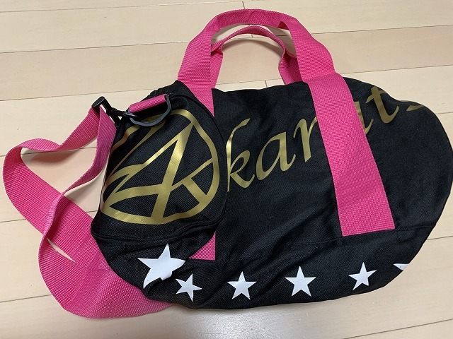 24karats ドラムバッグ ブラック ピンク Exile 3代目jsb の落札情報詳細 ヤフオク落札価格情報 オークフリー スマートフォン版