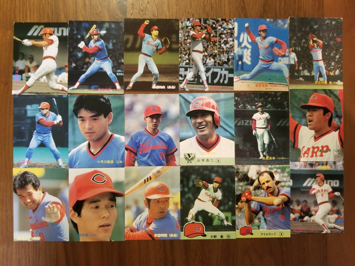 カルビープロ野球カード1982年広島東洋カープNo.34津田恒実