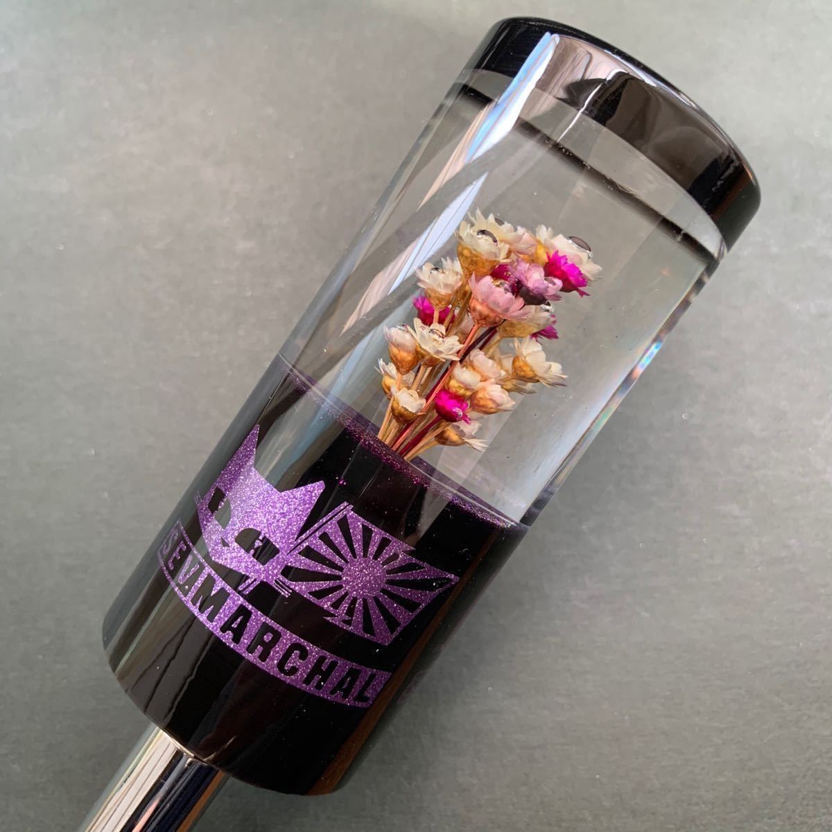 水中花 シフトノブ ブラック 日野 ふそう トヨタ デコトラ トラック野郎 旧車 街道レーサー  当時物 水中花 シフトノブ デコトラ 日野 ふそう トヨタ スズキ