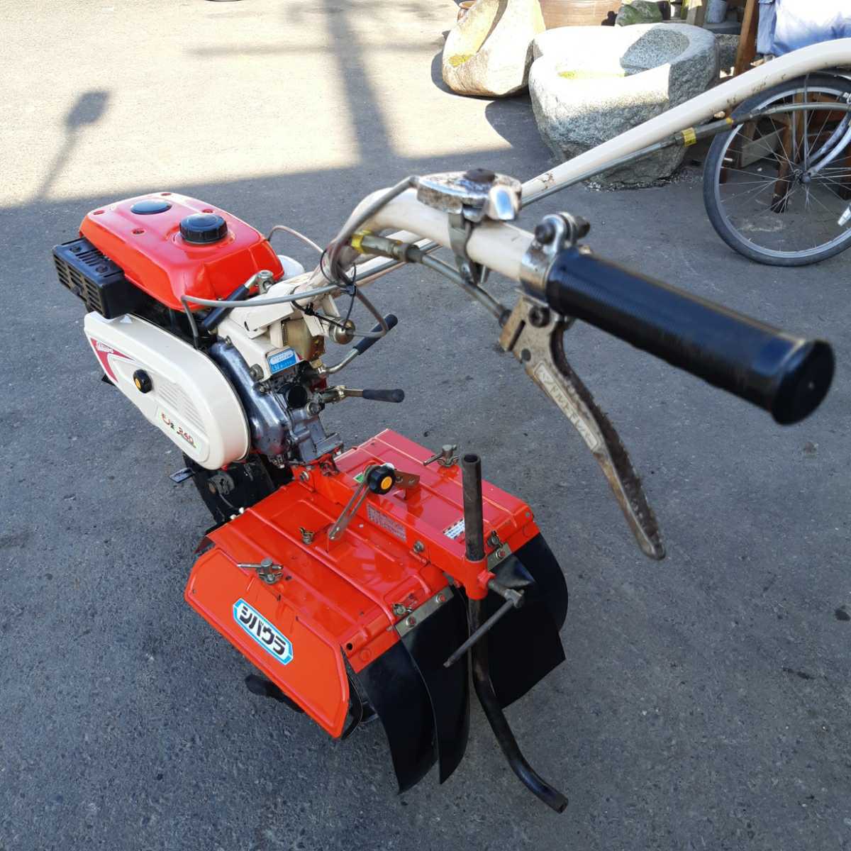 耕運機2,4ps始動OK☆シバウラ☆モノ楽240
