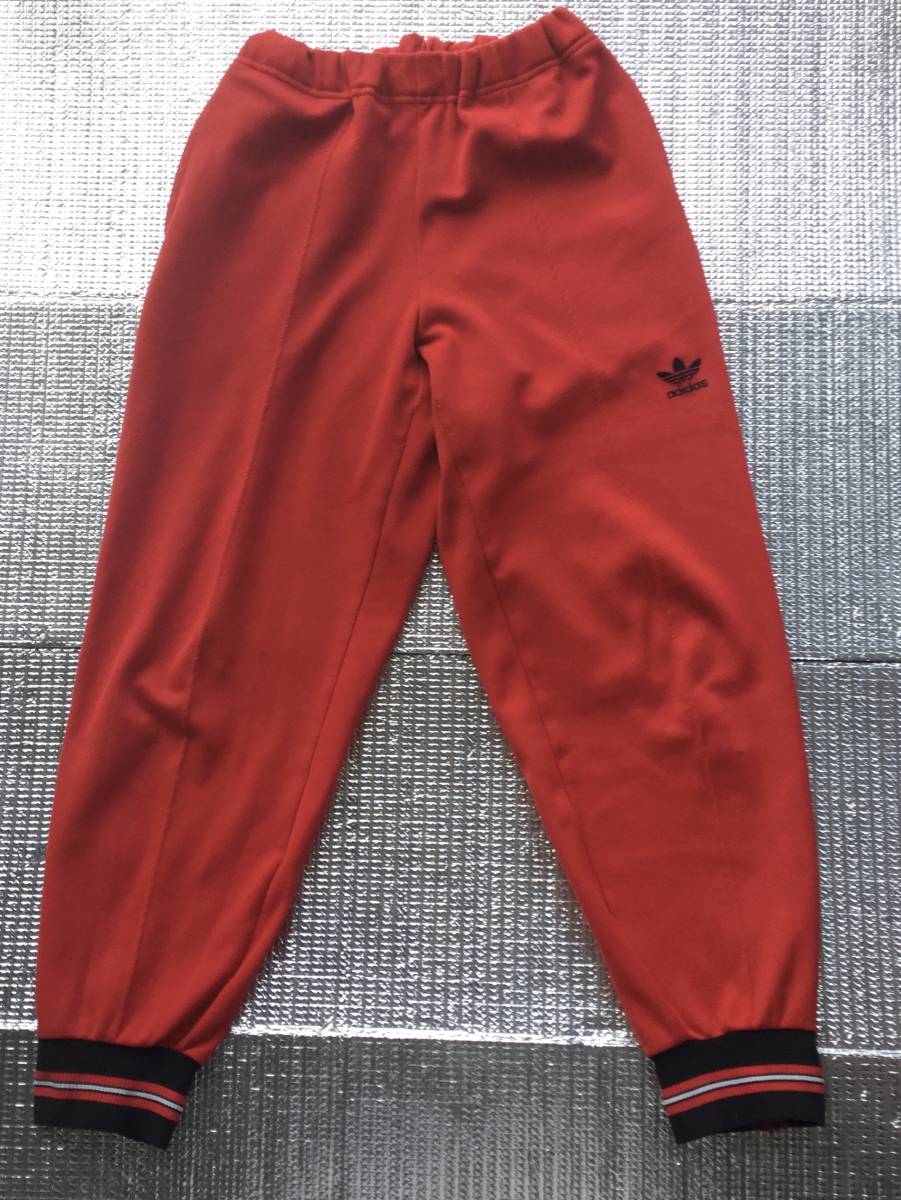 超貴重】80s adidas スキーウェア スキーパンツ デサント 赤 フレア